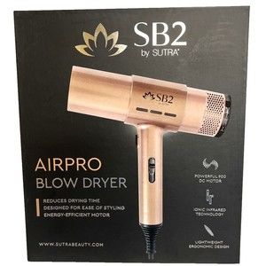 SUTRA Airpro Blow Dryer + Concentrator 3Heat/2Speed Settings Rose Gold